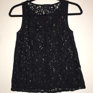 Lucky Brand Lace Racerback Tank Top